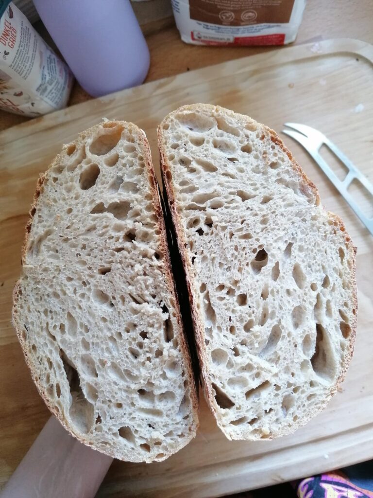 First wheat loaf with 14 day old starter First wheat loaf with 14 day old starter