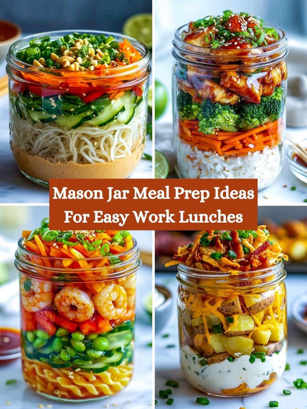 20 Mason Jar Meal Prep Ideas for Easy Work Lunches