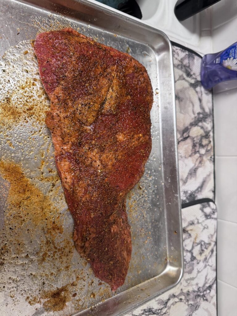 Tri-Tip and some sausages for the wife and kids