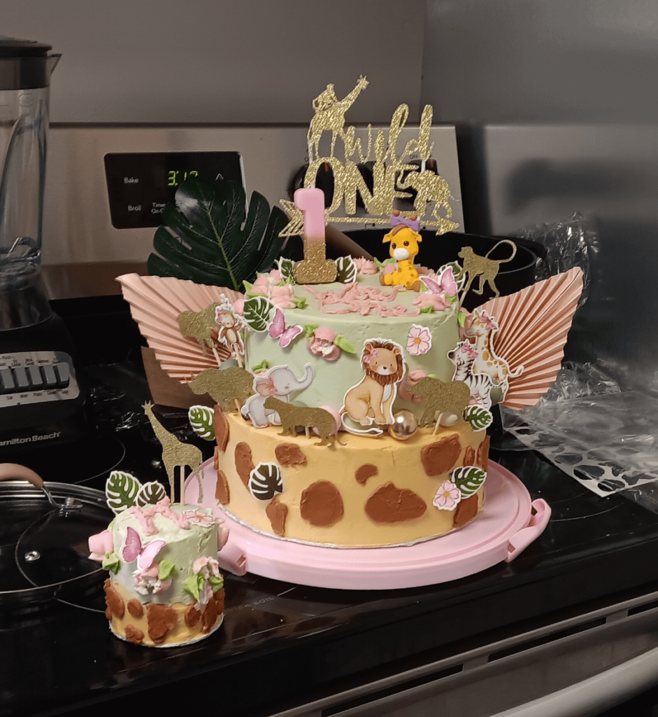 Daughters 1st Birthday Cake