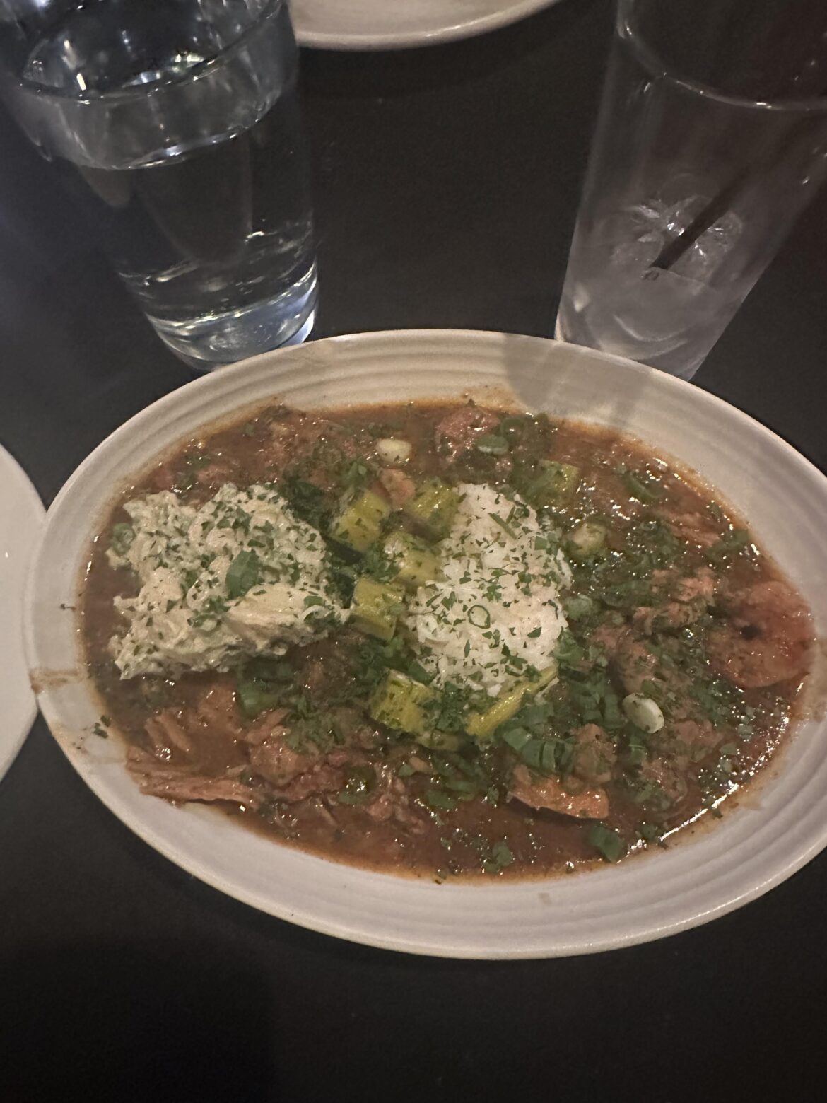 Gumbo from Heritage. Only today for Mardi Gras.