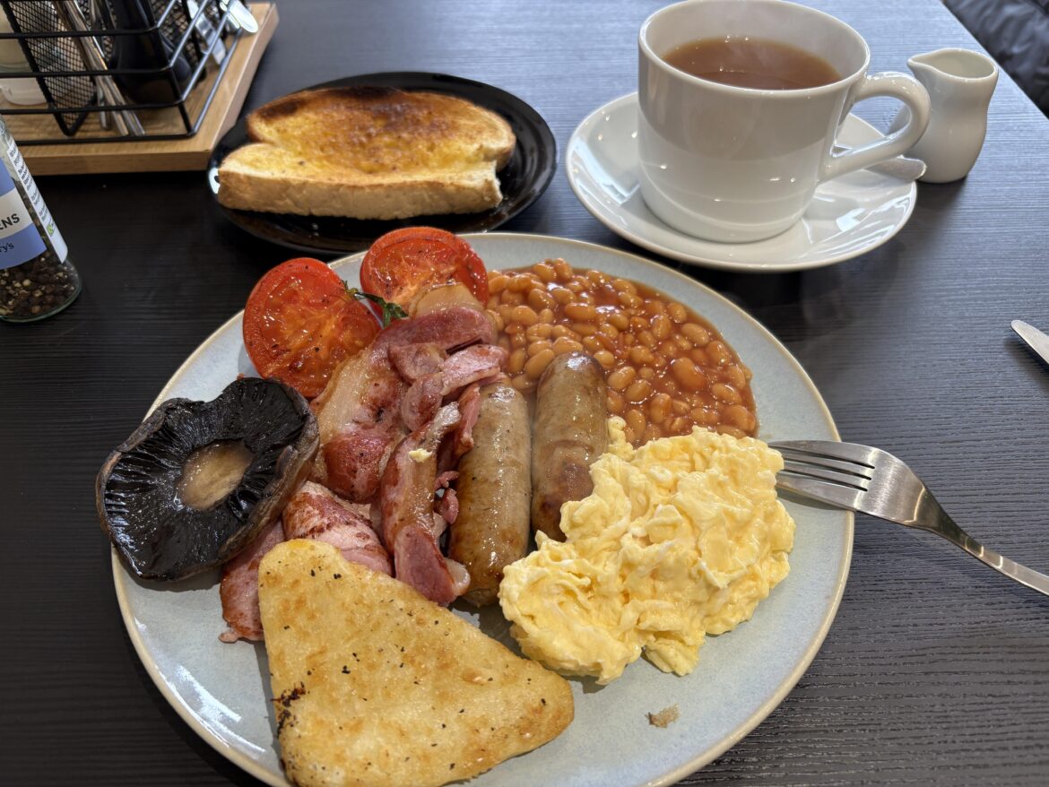 Moorish, Stockport. £9 for the full English. £3 for the tea.