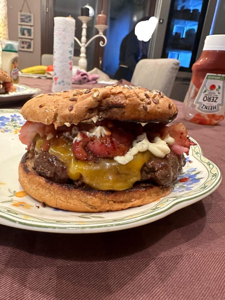 My first burger ever, any tips to improve?