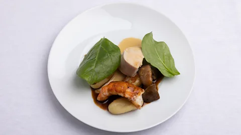 Sodexo Live! Chaignot has paired roasted French poultry with langoustine bisque to take full advantage of the country's terroir and technique (Credit: Sodexo Live!)