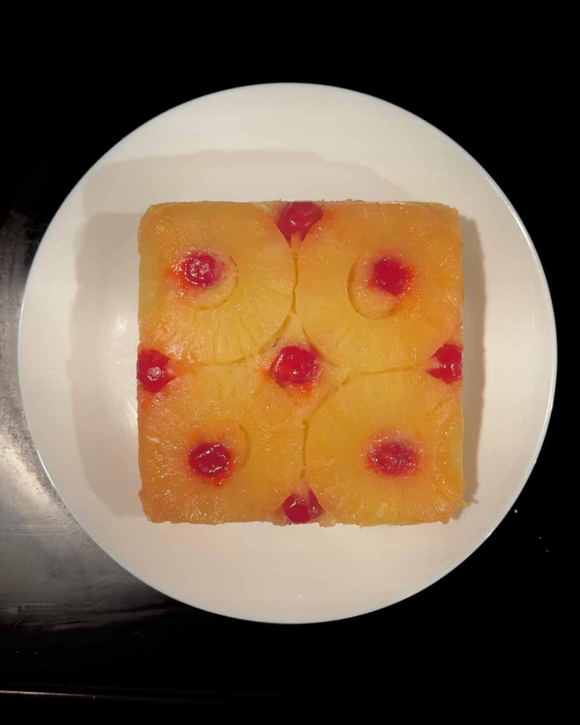 First time trying pineapple upside down cake 🍍