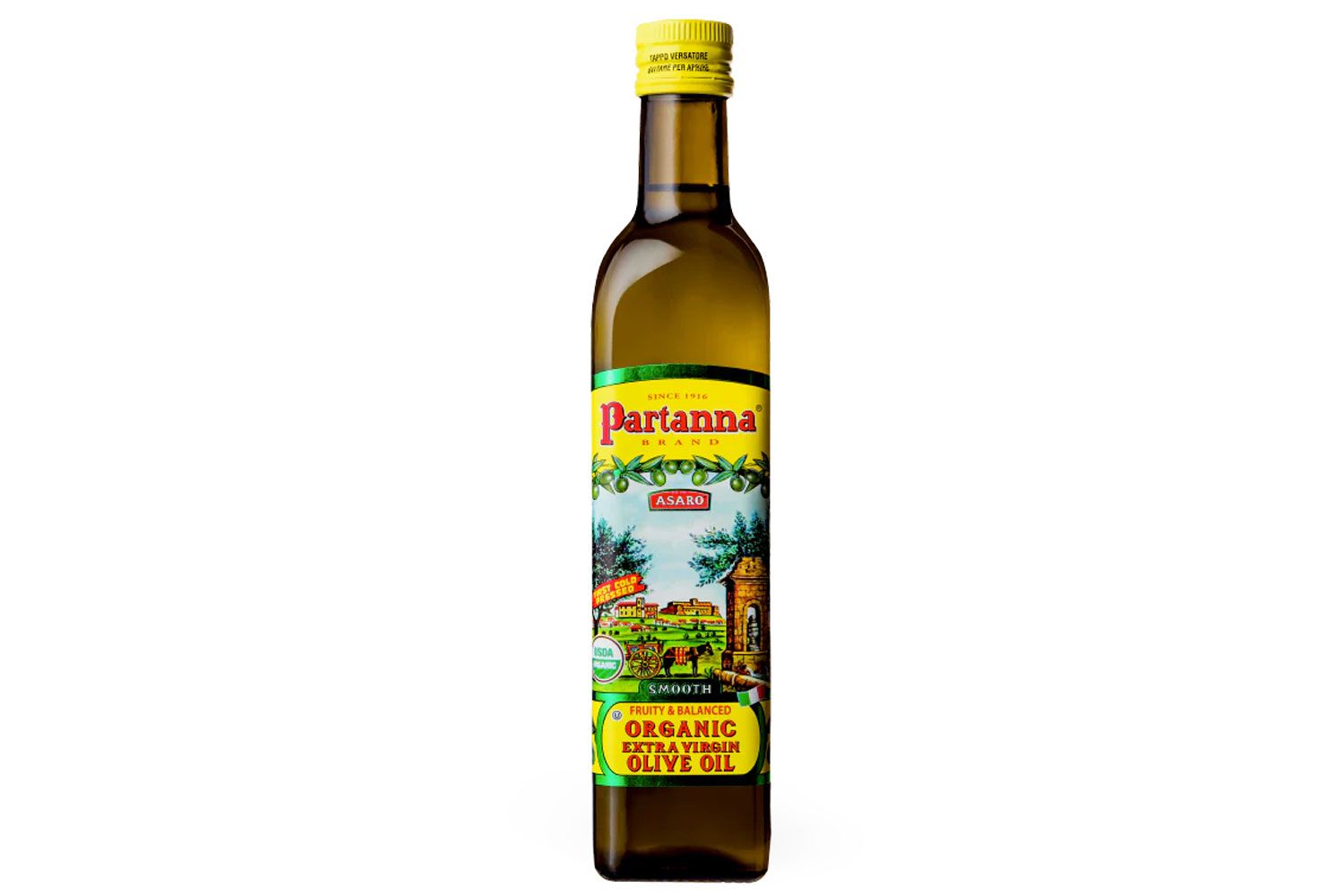 Partanna Sicilian Organic Unfiltered Extra Virgin Olive Oil 