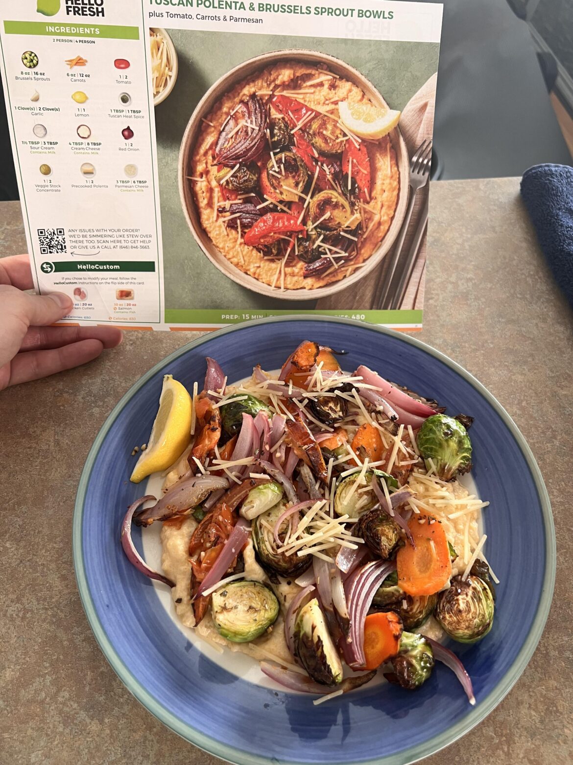 Tuscan Polenta & Brussels Sprout Bowls