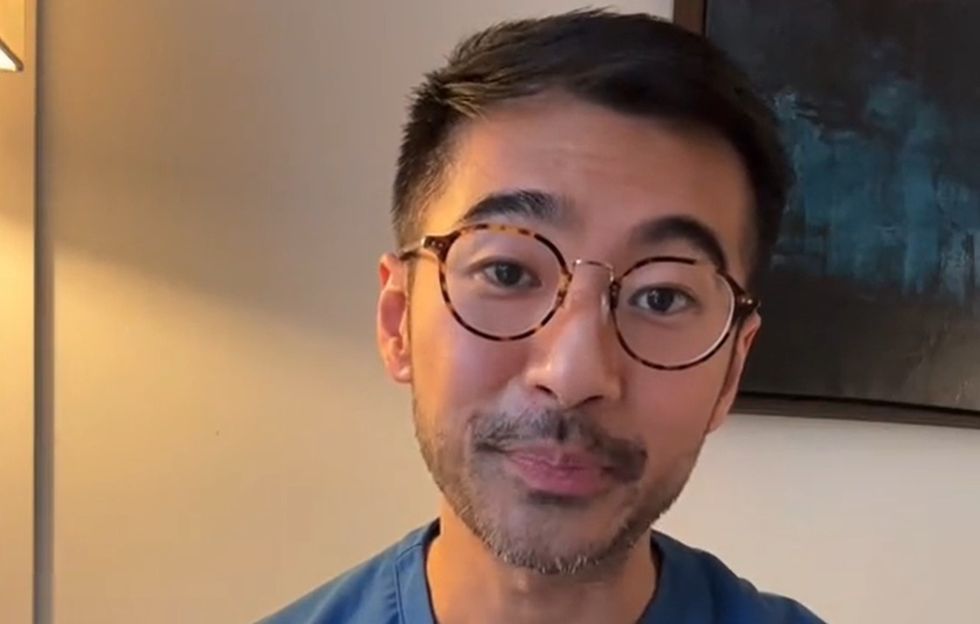 person with abdominal pain and dr tim