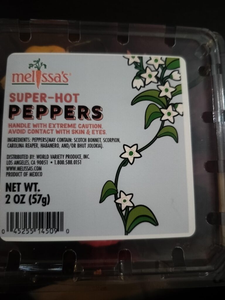 Melissa Super Hot peppers