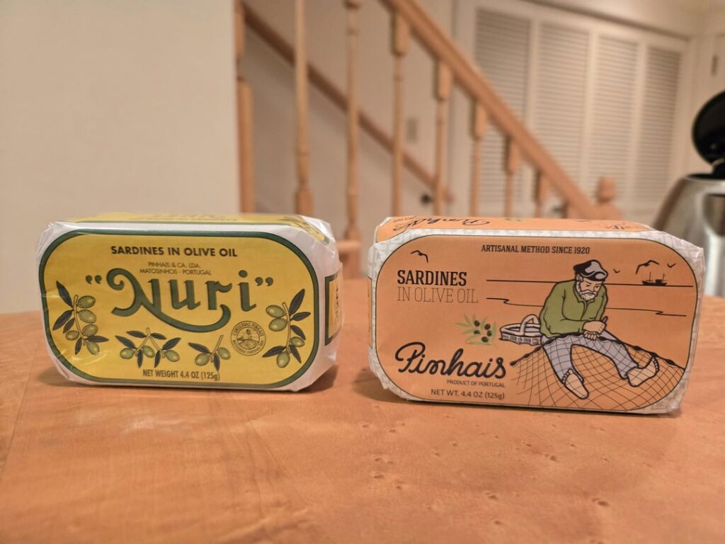 Separated at birth? Nuri vs. Pinhais sardines in olive oil