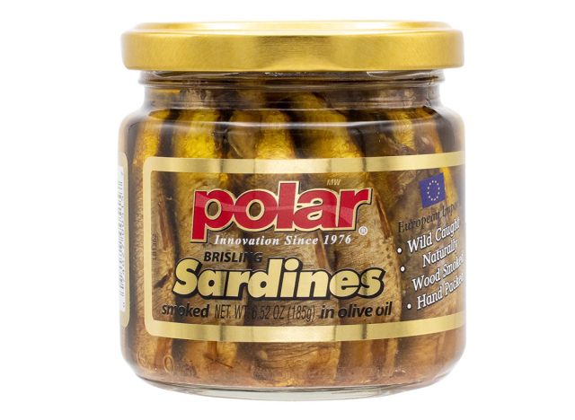 Polar Smoked Brisling Sardines In Olive Oil