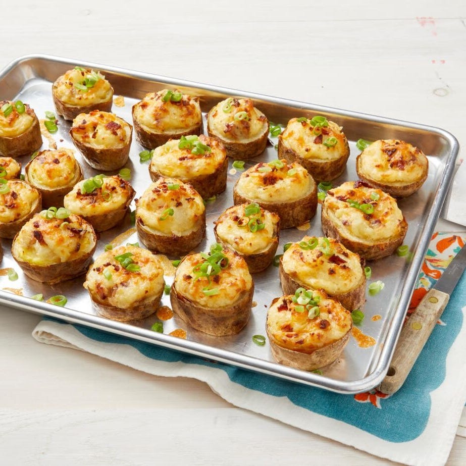 potato side dishes slice baked potatoes on sheet pan