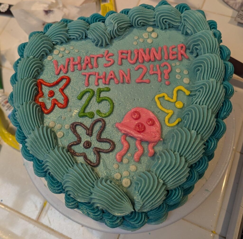 I made this cake for my 25th birthday party!