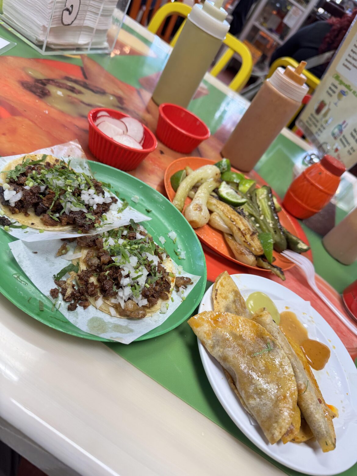 Basket Tacos, Tripe and Campechano