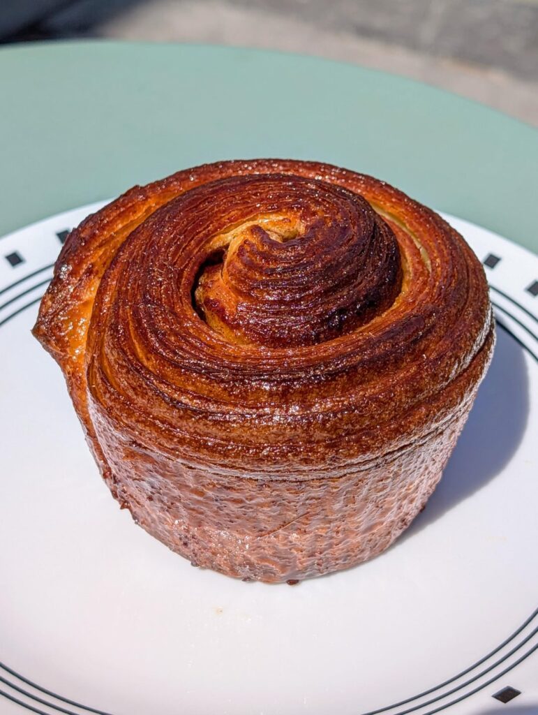 I made individual brioche feuilletée cinnamon rolls