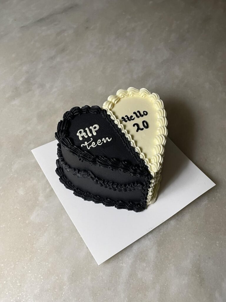 My 5th attempt at half and half cake