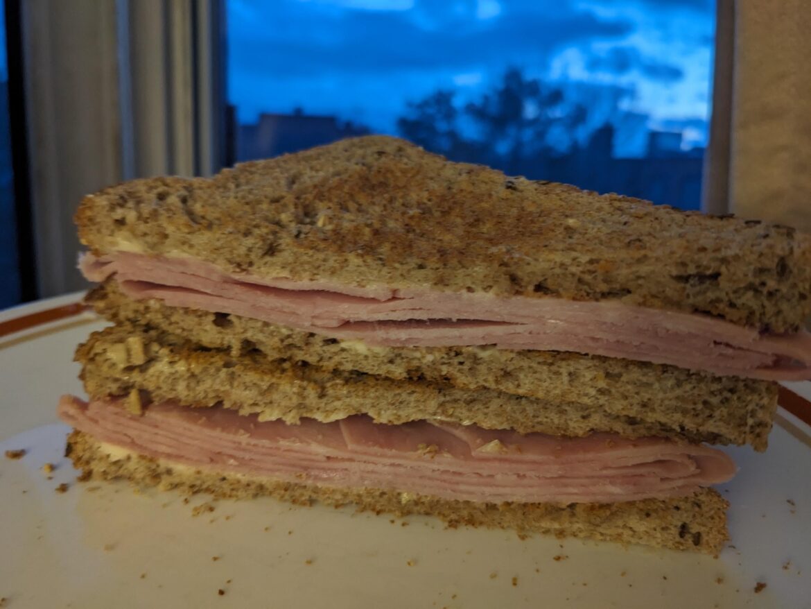 Bread, butter, ham. You can't mess this up.