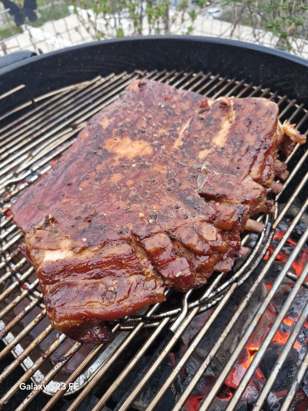 Smoked pork ribs