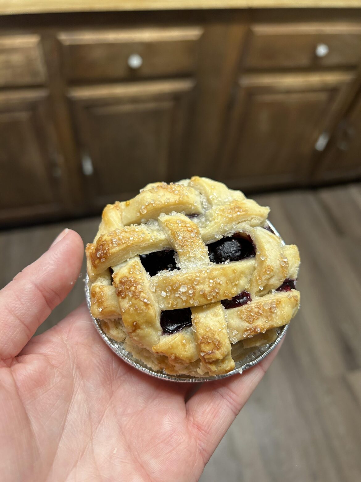 Kind of proud of these tiny blueberry pies I made for my birthday today!