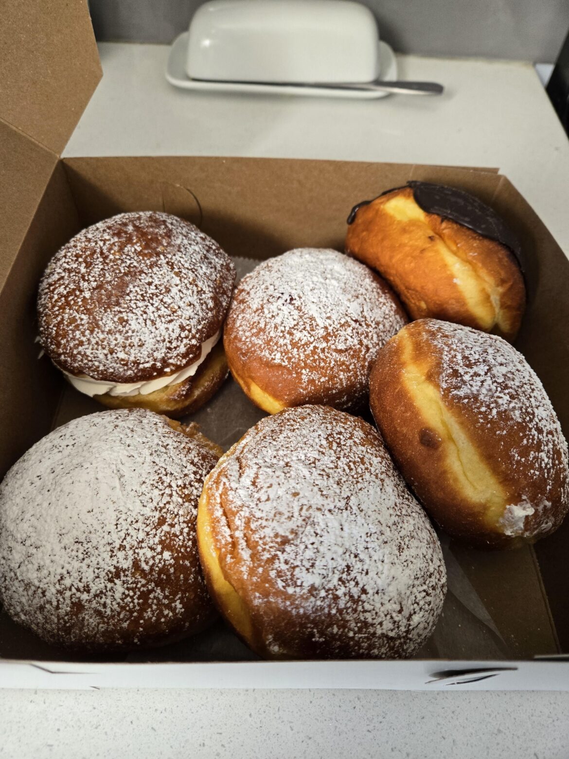 I stopped at Racine Bakery on Archer for Paczki!