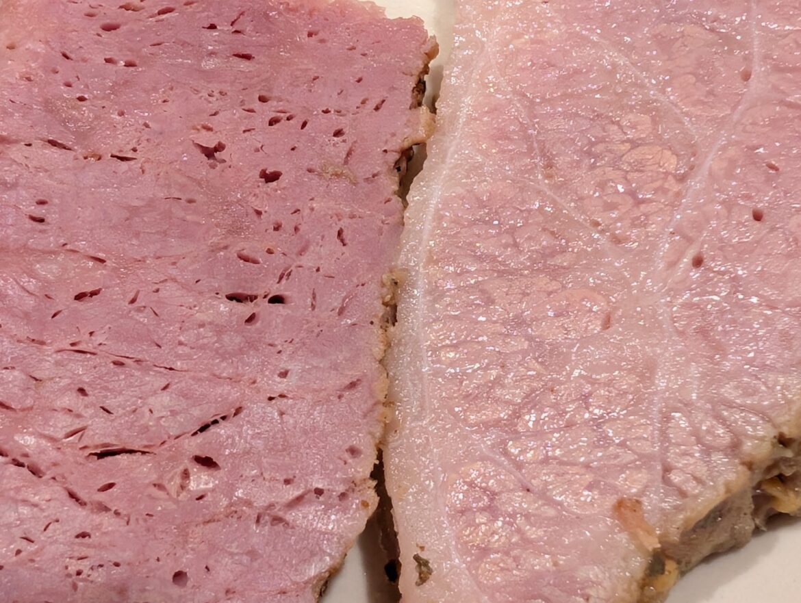 Corned beef comparison. Traditional crock pot vs sous vide
