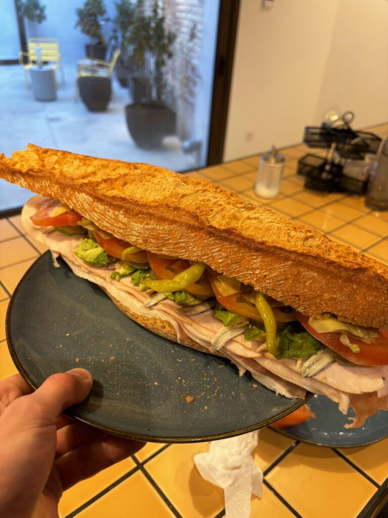 Sandwich I made in Spain