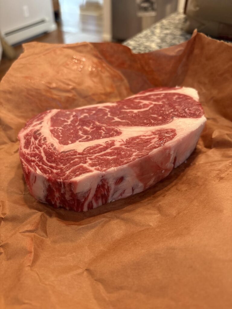 First time reverse searing