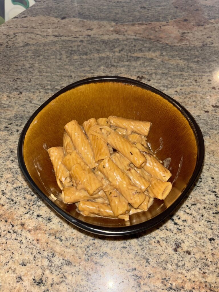 made the viral one-pot French Onion pasta