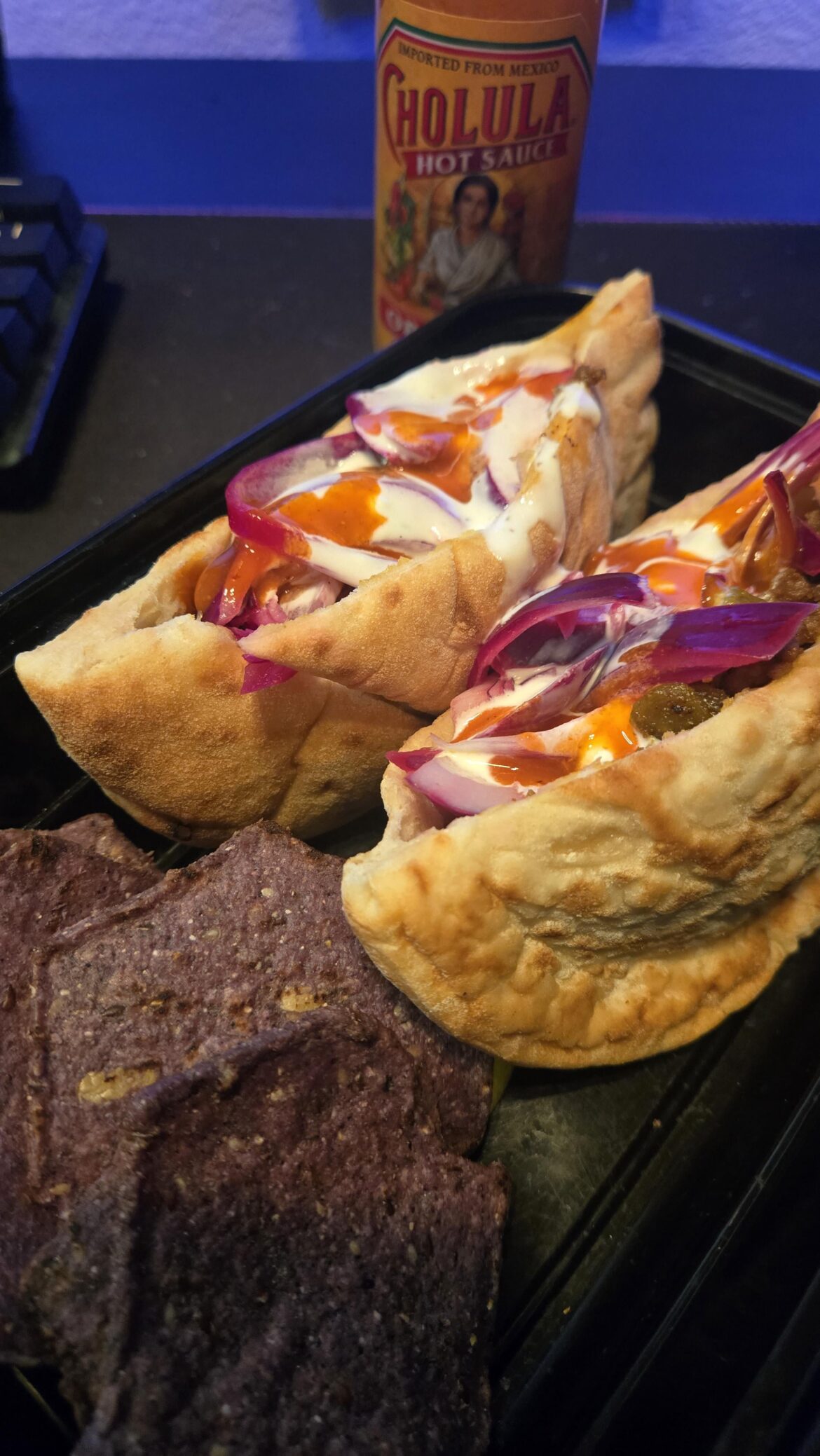 Shawarma-Spiced Beef & Golden Raisin Pitas