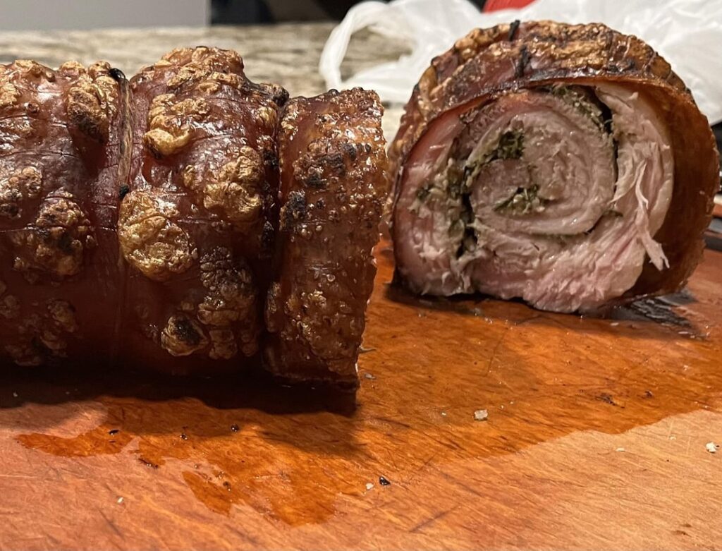 First attempt at porchetta