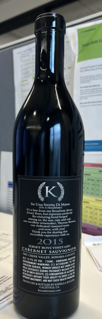 How long can I store this bottle of cab at room temp out of sunlight on it side? How long can I store this bottle of cab at room temp out of sunlight on it side?