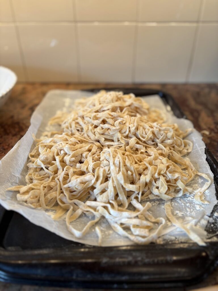First time making homemade pasta for a group!