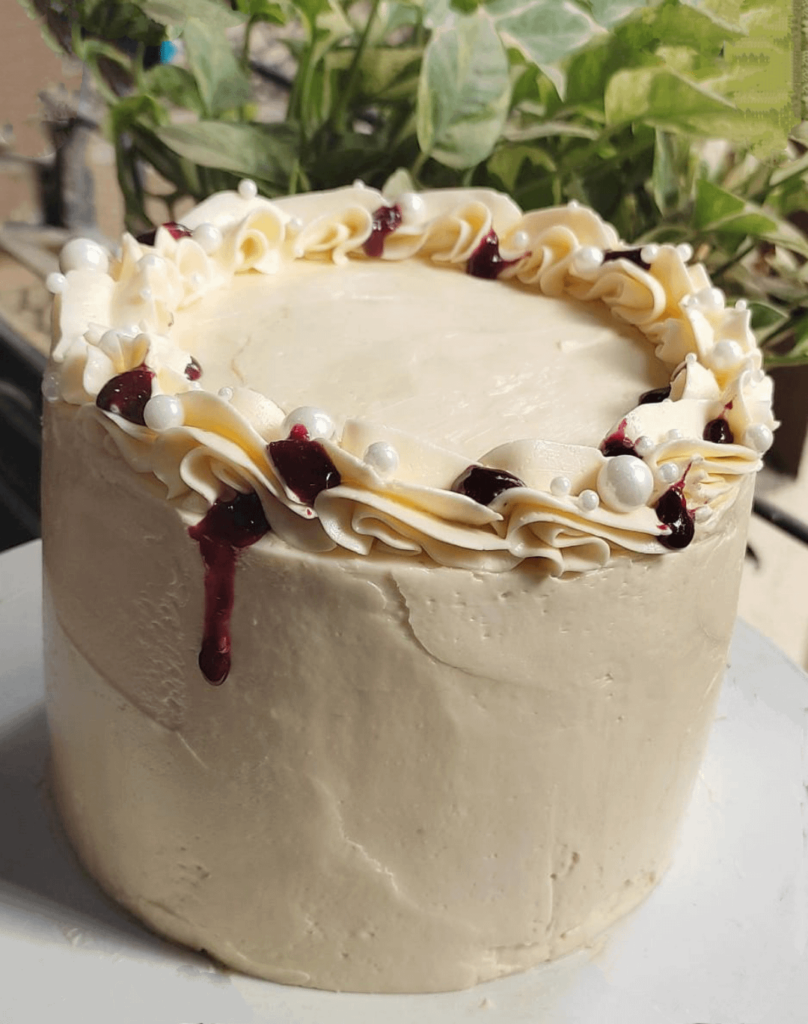 my first 4 layered cake! I've officially peaked. let's just say I will not shut up about this anytime soon lol