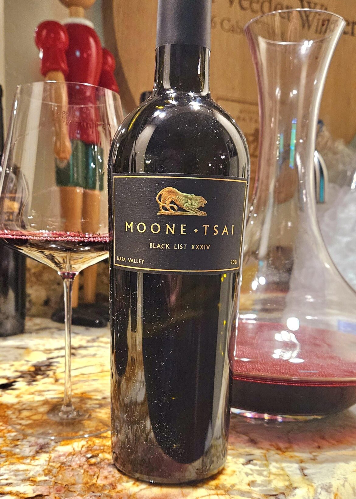 Moone Tsai Vineyards Black List XXXIV Cabernet Sauvignon 2021, Napa Valley