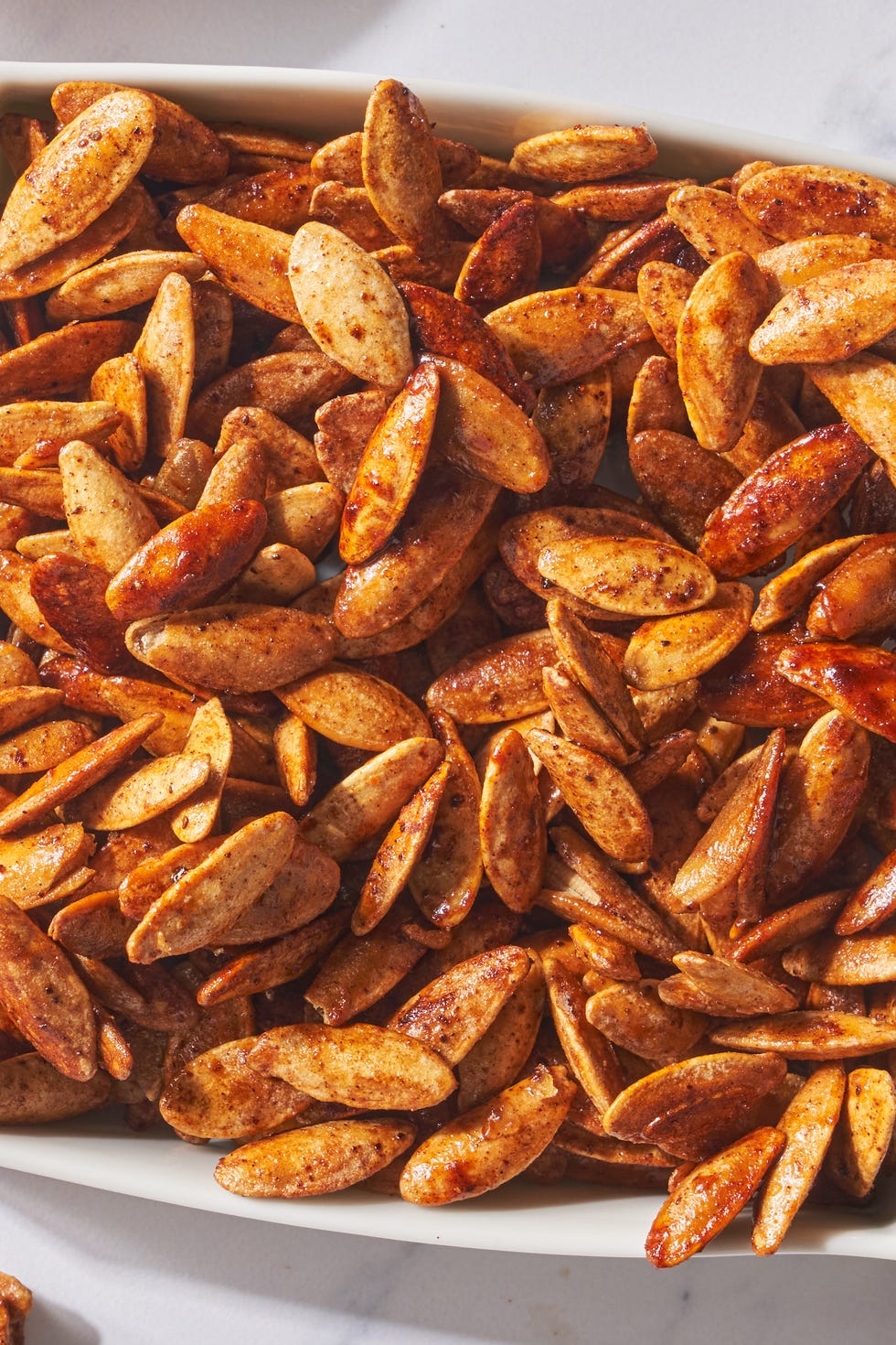 seasoned roasted pumpkin seeds with flaky sea salt