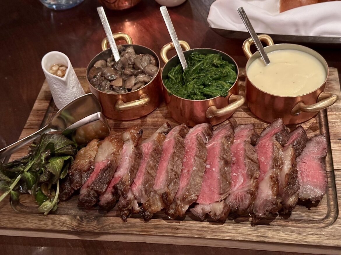 20 oz dry rubbed steak to share @ Cafe Boulud