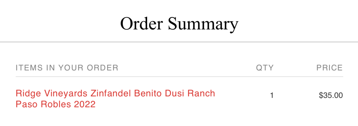 I've never had Ridge before. Did I make a good decision in this Last Bottle marathon?