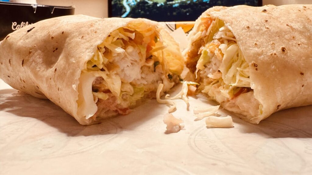 Los Cotijas Tustin. Fish burrito.