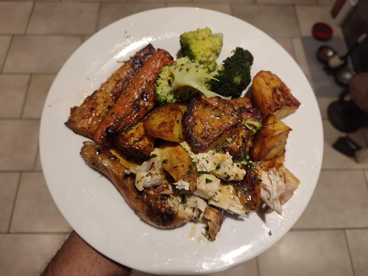 Chicken Roast I did for my mate and their fammo
