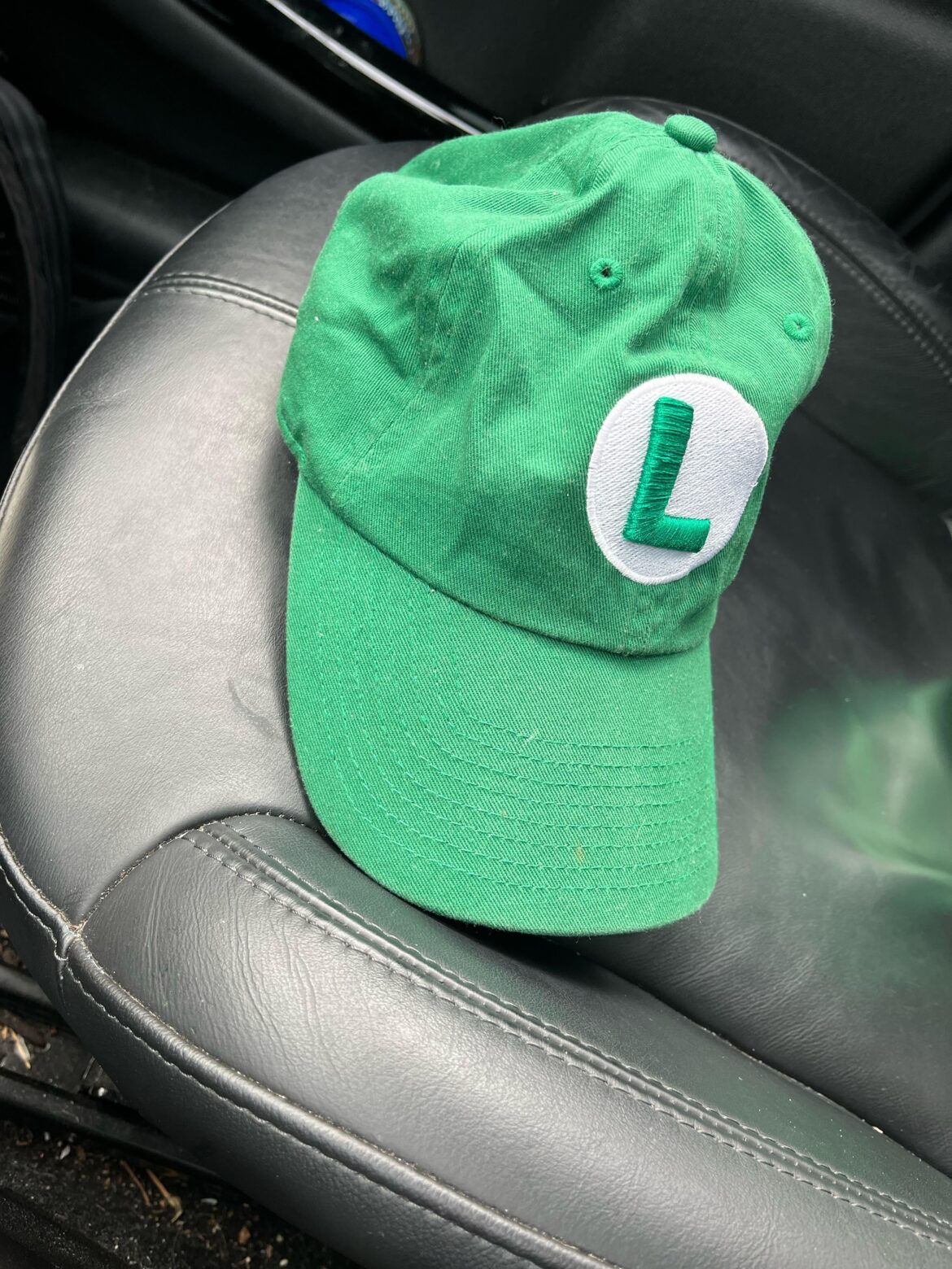 Nothing violent. Just a picture of my work hat.