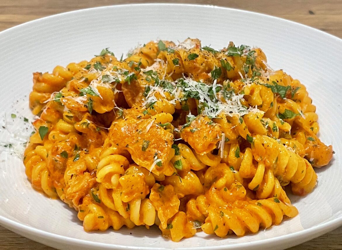 My chilli bacon pasta