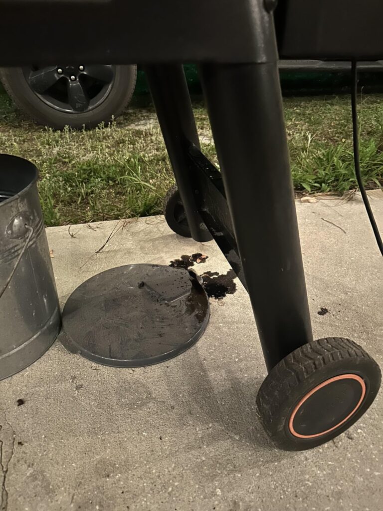 Why is my Timberline 1300 leaking grease after I cleaned it?