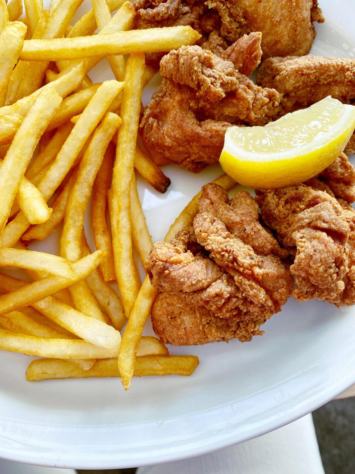 anzu sawtelle: chicken karaage + fries ($12.80)