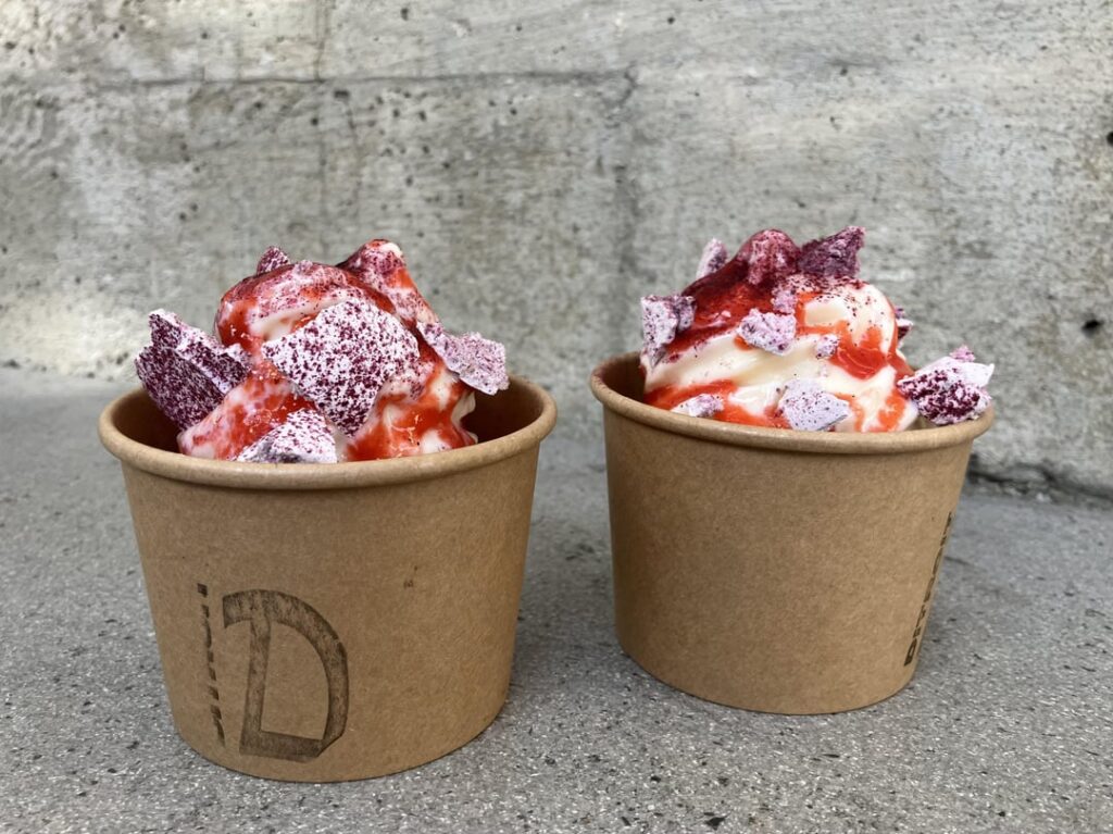 Hibiscus Meringue Soft Serve, Ditroit Taqueria