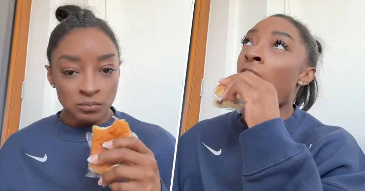 Simone Biles Reviews the Food at the Olympic Village