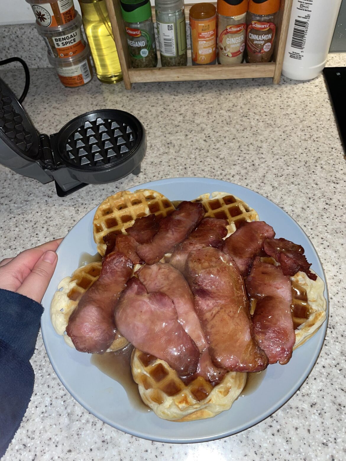 Belated pancake day celebrations…. With waffles of course