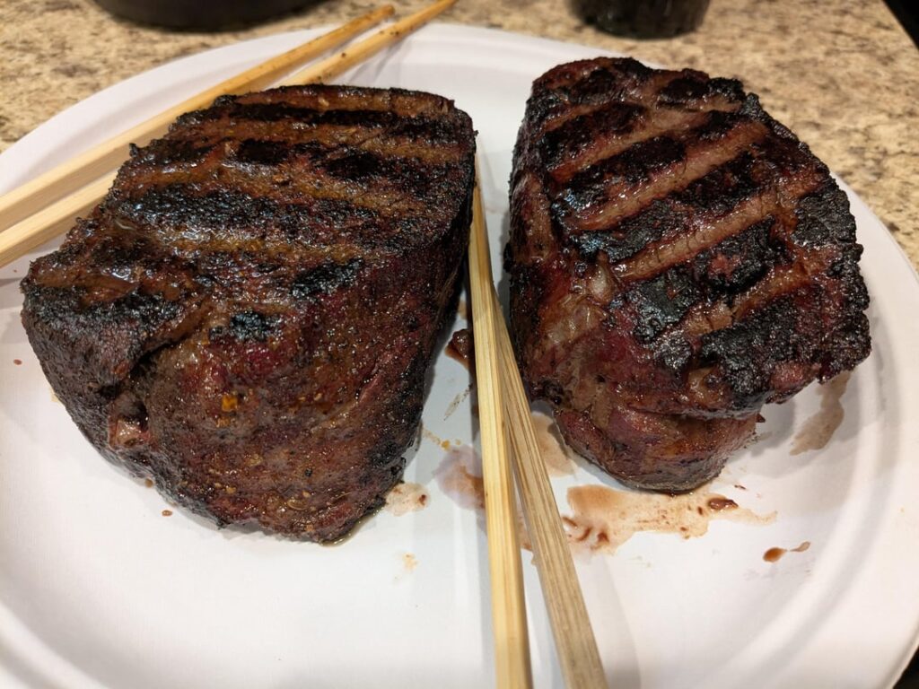 Reverse Seared a Filet for the First Cook on the 575