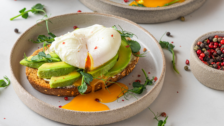 poached egg on avocado toast