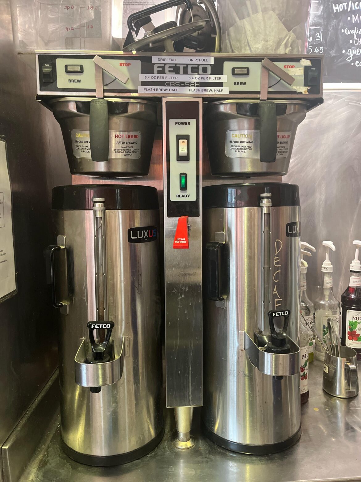 FETCO drip coffee maker doesn’t have hot water - can’t brew coffee