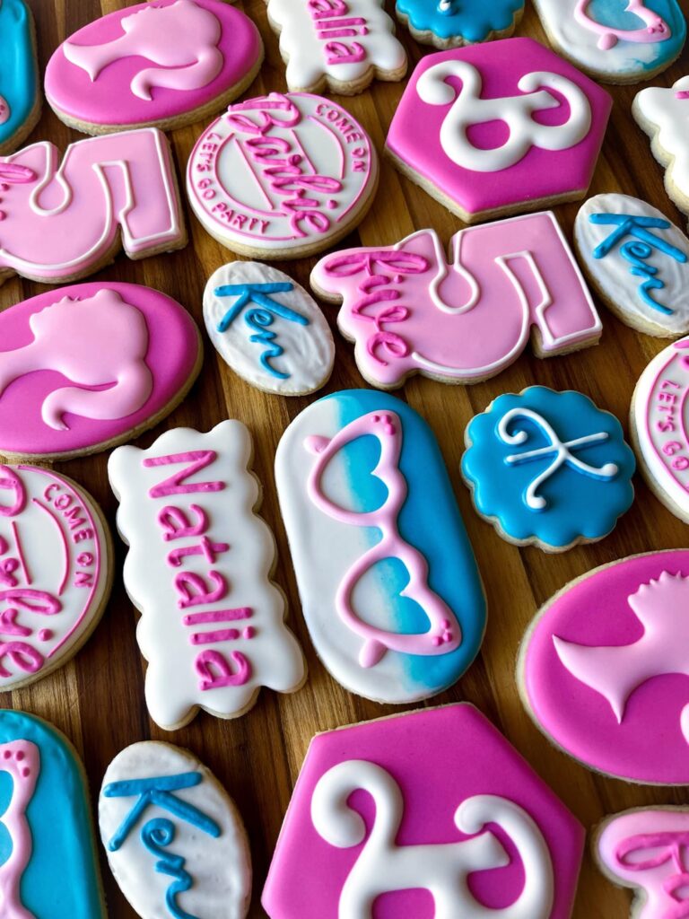 Barbie & Ken 5th Birthday cookies!